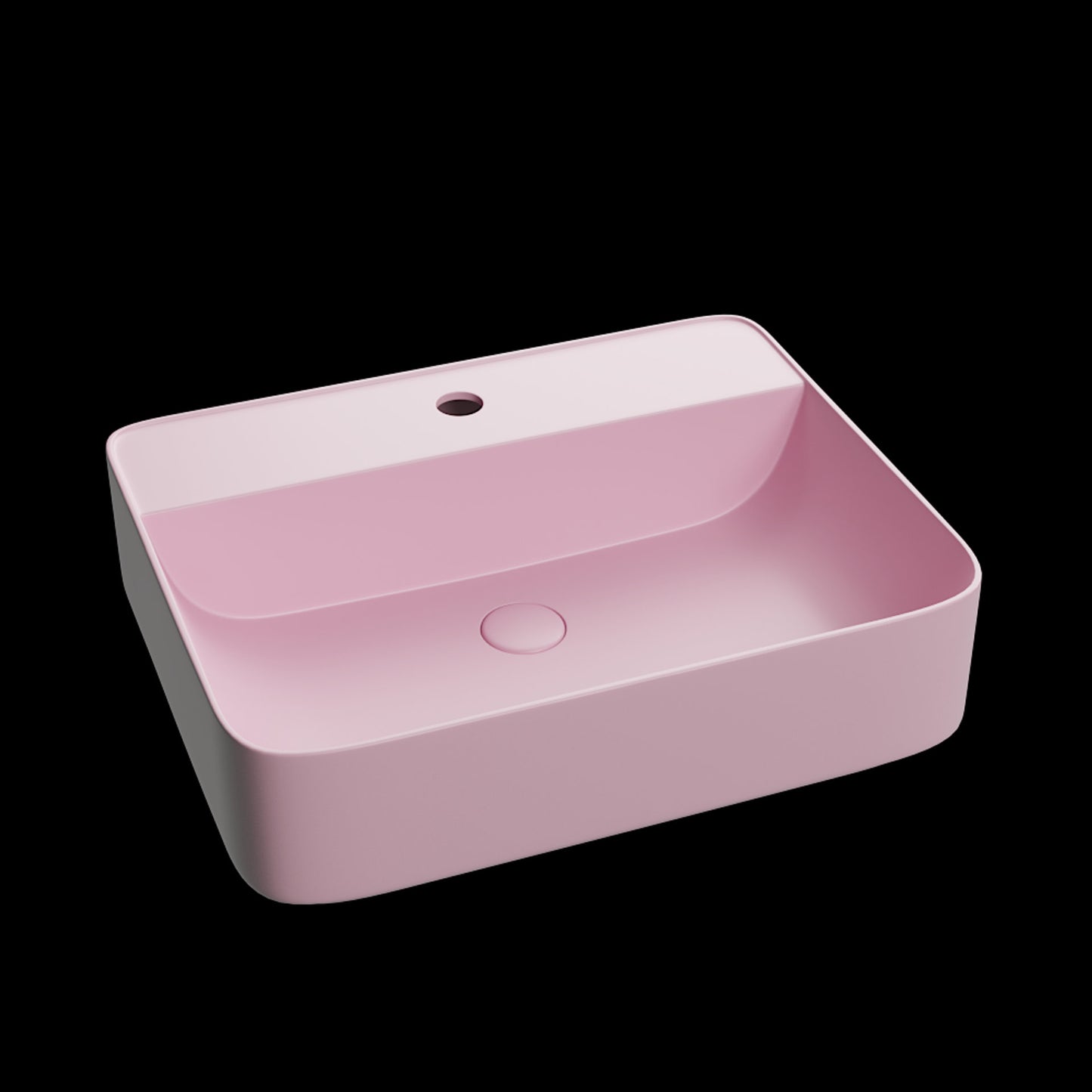 Lavoar ceramic Roz Mat DT 40.5x50.5 cm