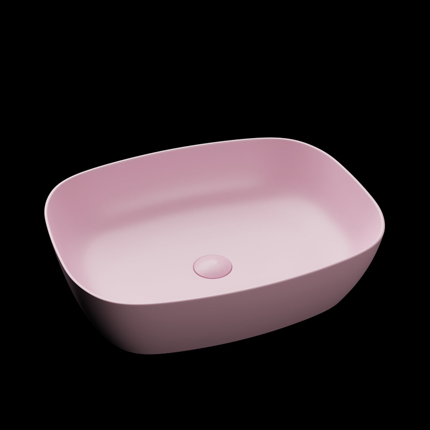 Lavoar ceramic Roz Mat 40.5x50.5 cm