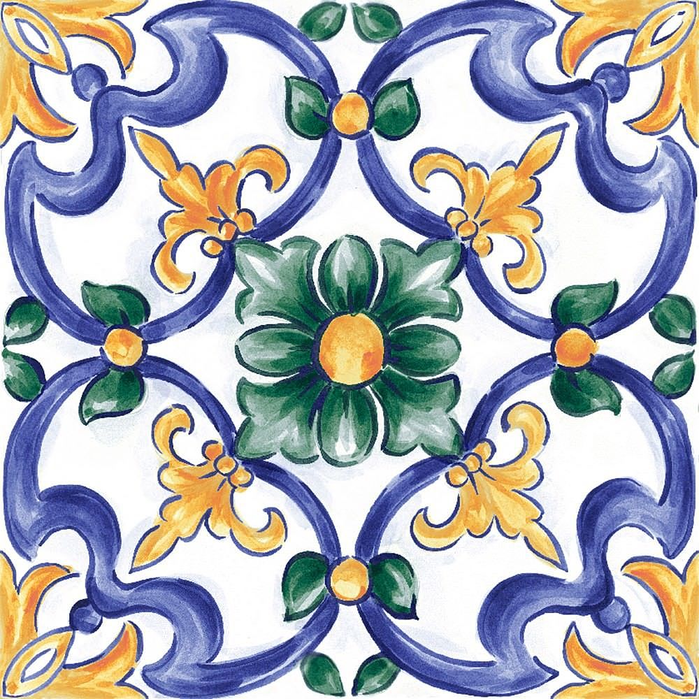 Gresie / Faianta Decoro Maiolica Tappeto 3 Glossy 20x20 cm