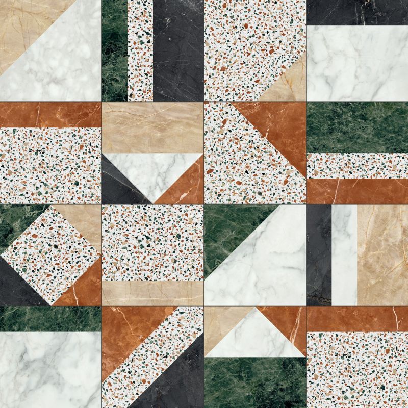 Gresie/Faianta ABK Play Marble White 20x20 cm, productie Italia