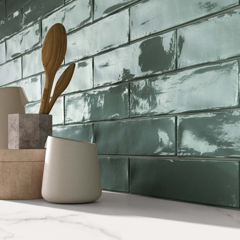 Faianta Crossroad Brick Sage 7.5x30 cm, Italia