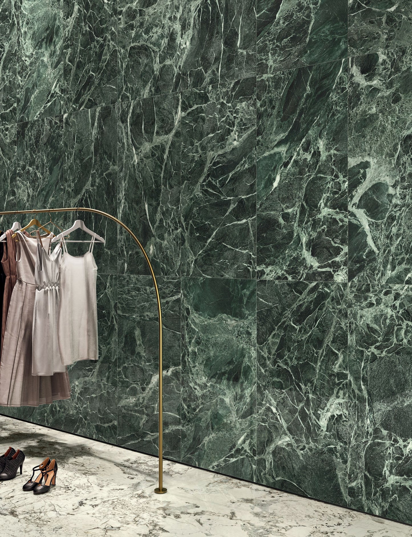 Lastra ceramica Caesar Anima Wonder Forest Lucios 120x278 cm, 6 mm, productie Italia