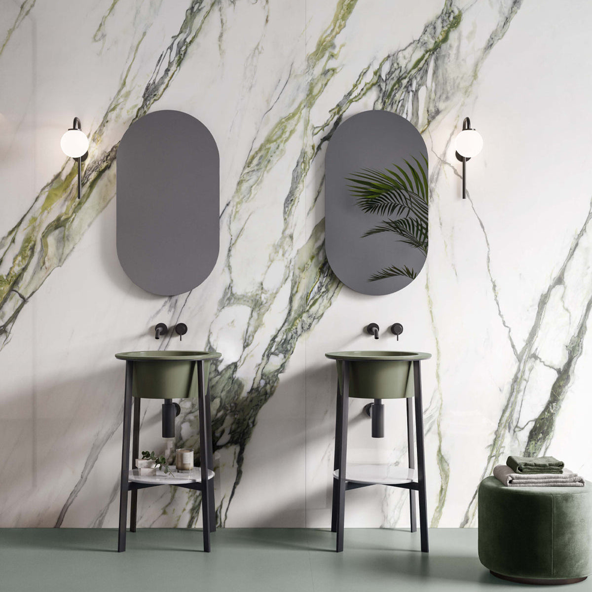 Gresie portelanata Calacatta Green Polished 60x120 cm