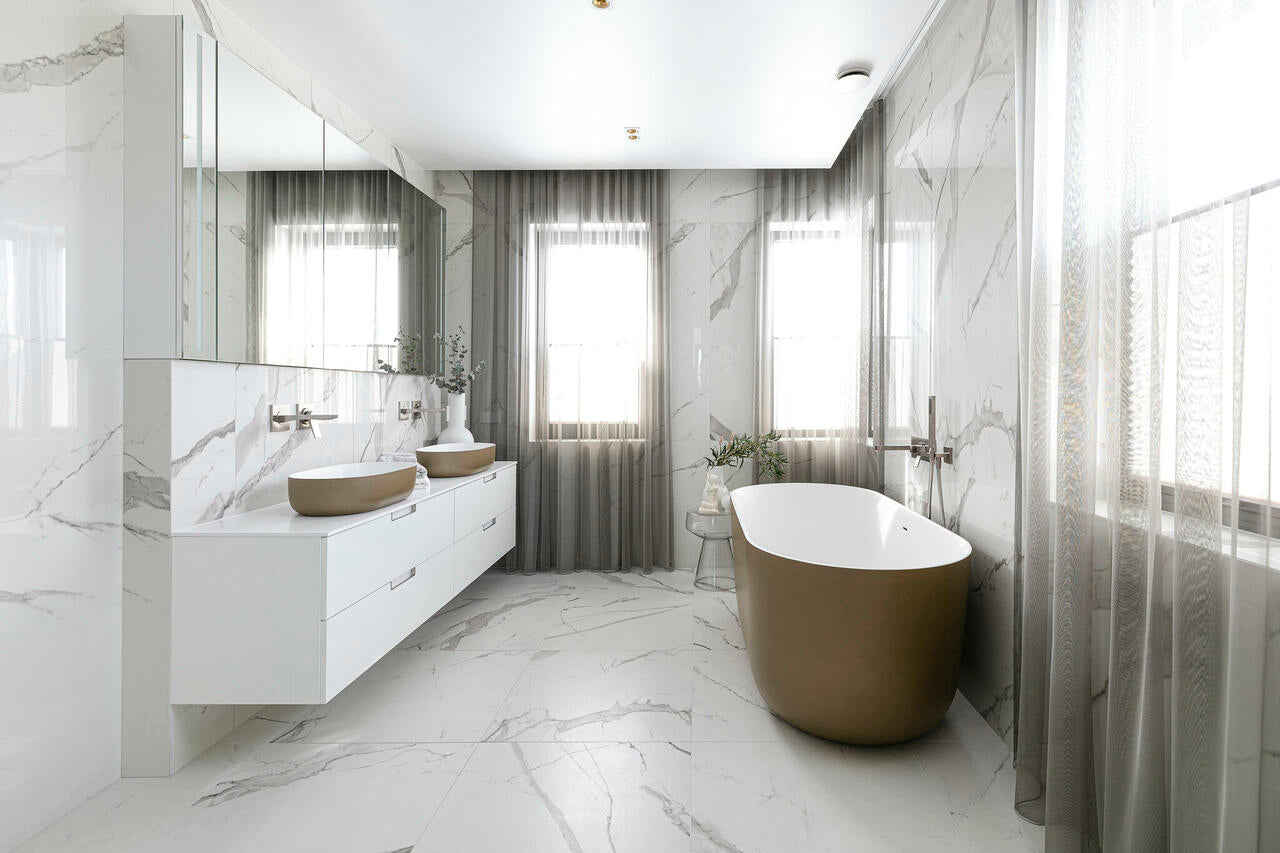 Cada freestanting Marin 179 x 84 x 63 cm, solid surface, culoare alb, productie Estonia