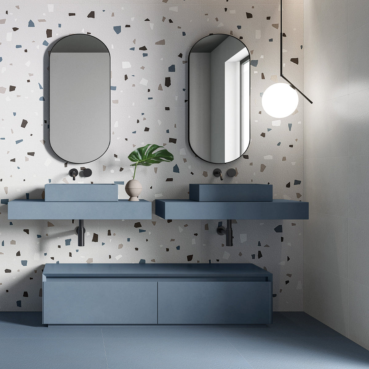 Gresie Nuances Bianco Coccio 60x120 cm, finisaj mat