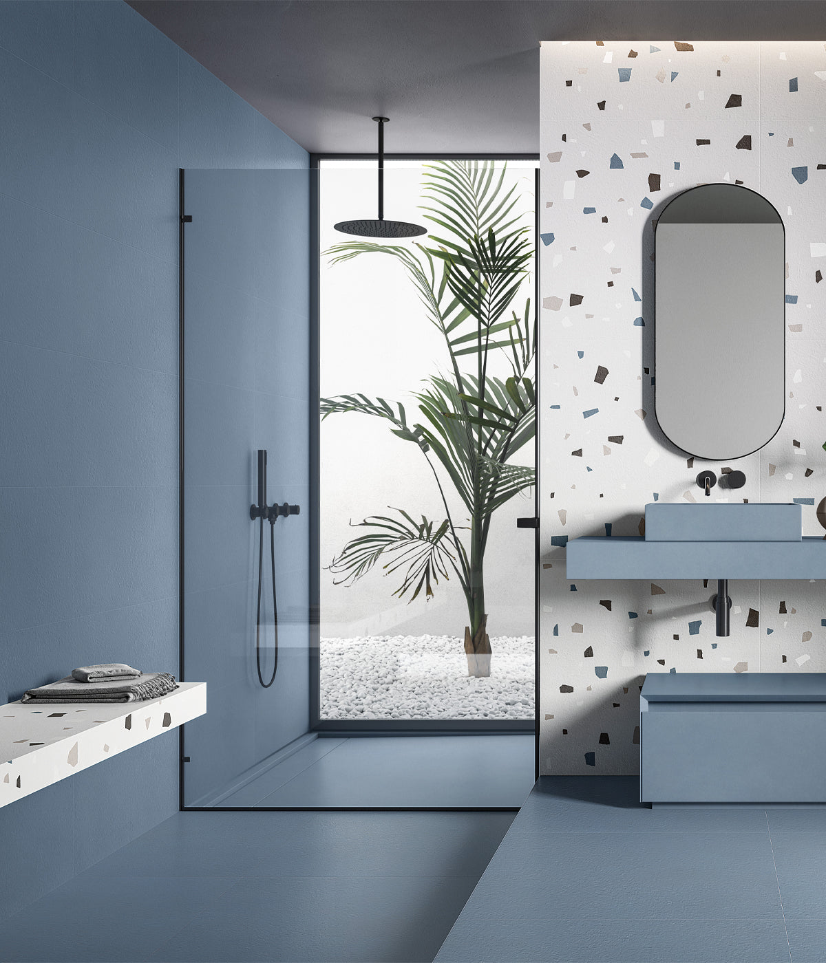 Gresie Nuances Cielo 60x120 cm, finisaj mat