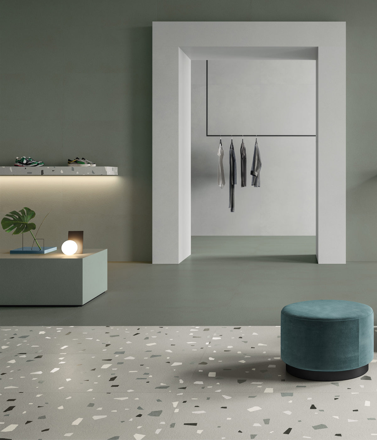 Gresie Nuances Grigio Coccio 60x120 cm, finisaj mat