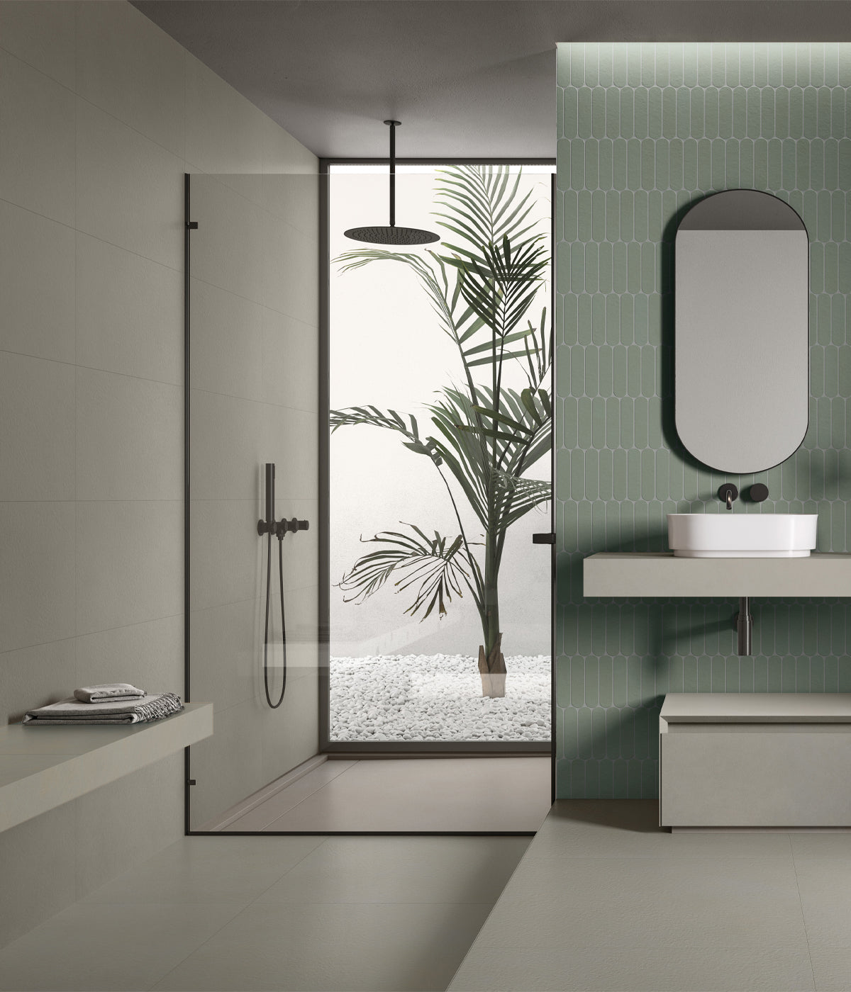 Gresie Nuances Tortora 60x120 cm, finisaj mat