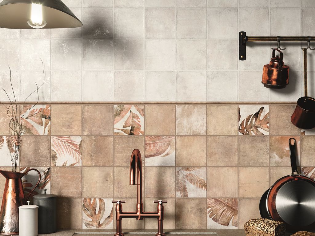 Faianta / Gresie Amazonia Cotto 13.8x13.8 cm, ceramica portelanata