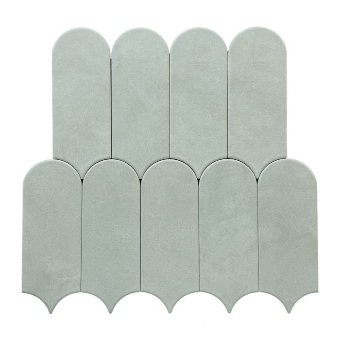 Faianta Alure Scale Sage 8x21.5 cm