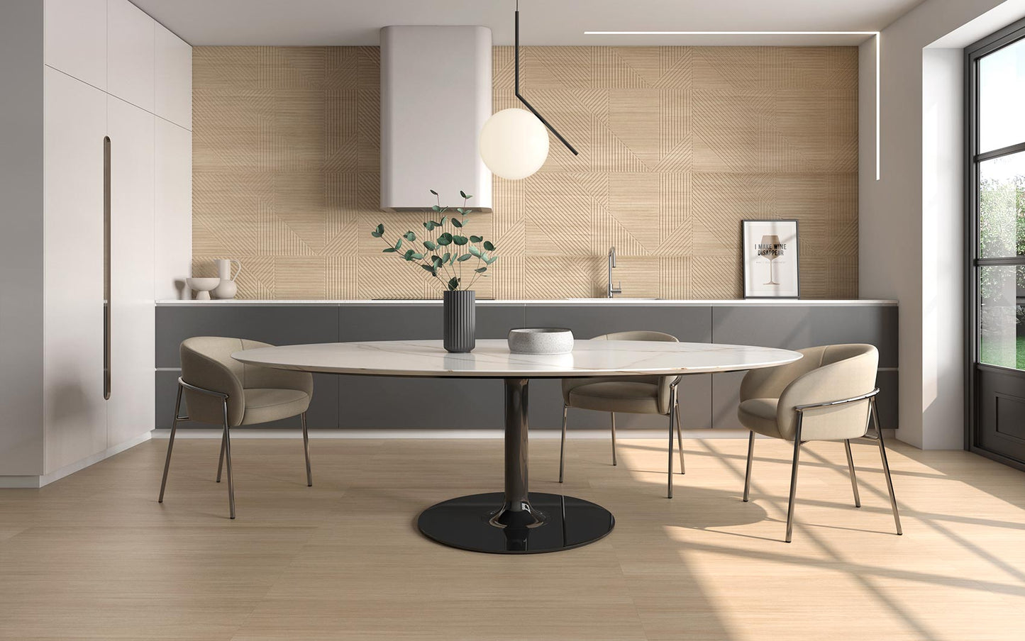 Faianta portelanata riflaj Soleil Decor Honey Matt 59.5x119.2 cm