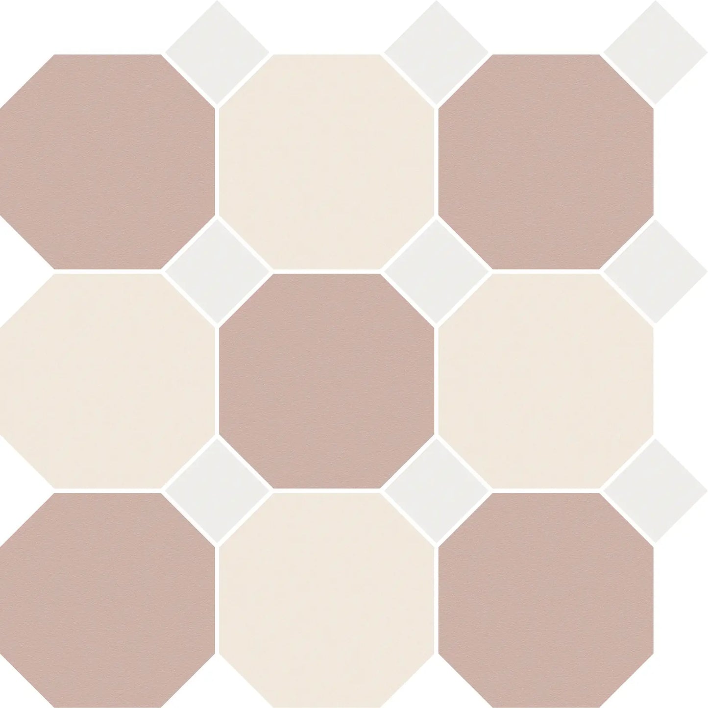 Gresie CE.SI octogon full body bicolor mix Sodio + Agata + Taco Fluoro 10x10 cm