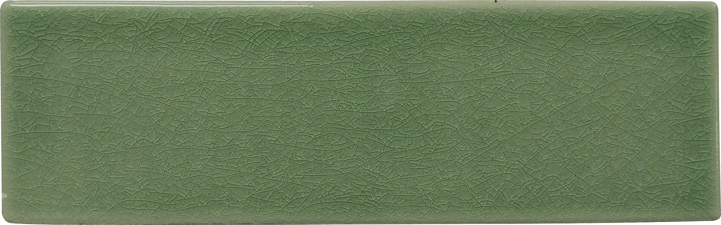 Faianta Boheme Green Crackle 6.25x20 cm