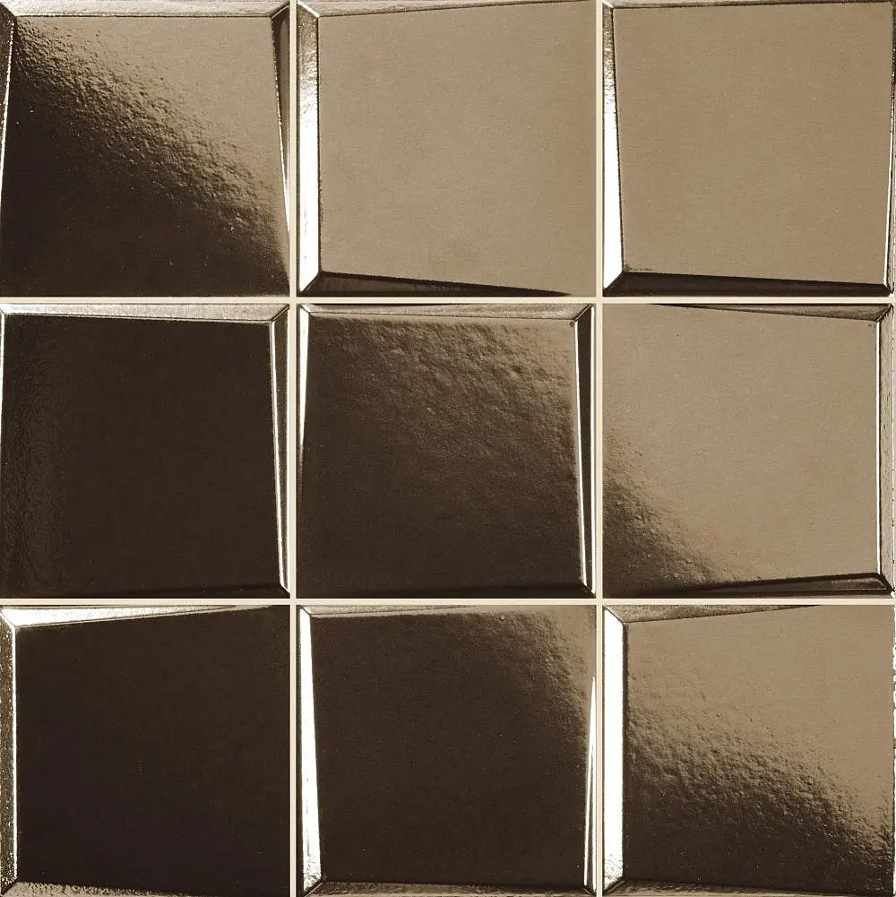 Faianta cu efect metalic Pattern Metallic Gold 33x33 cm