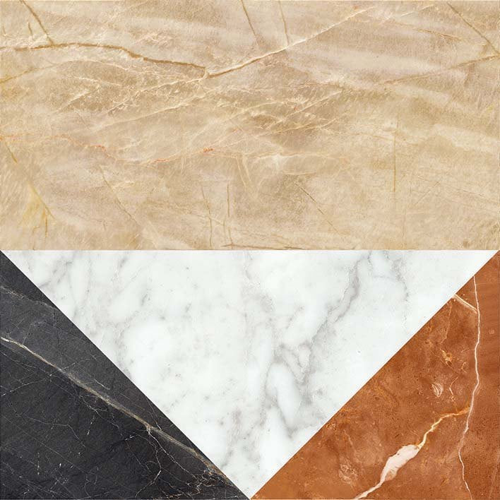 Gresie/Faianta ABK Play Marble White 20x20 cm, productie Italia