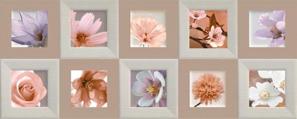 Faianta decorativa Charme Cream 20x50 cm, lucios