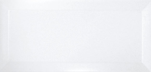 Faianta Bisel Blanco Brillo 7.5x15 cm, finisaj lucios, productie Spania