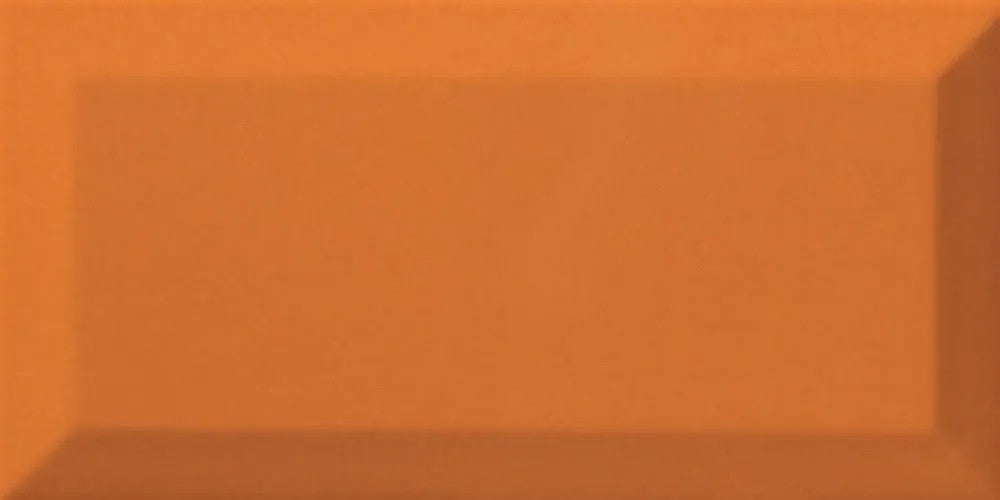 Faianta Bisel Naranja Brillo 10x20 cm, finisaj lucios, productie Spania