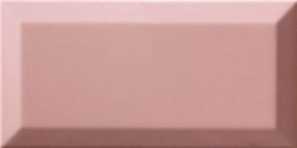 Faianta Bisel Rosa Brillo 10x20 cm, finisaj lucios, productie Spania