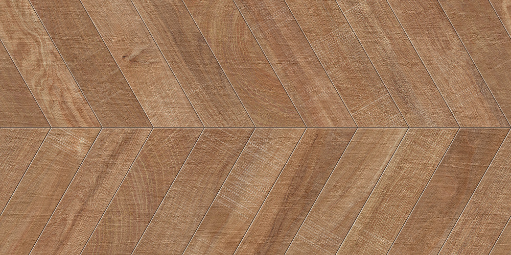 Gresie Artwood Chevron Nut 60x120 cm, productie Ibero Spania