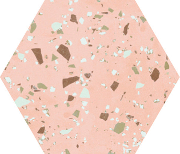 Gresie / Faianta South Pink Natural Hex 25X29 cm, ceramica portelanata