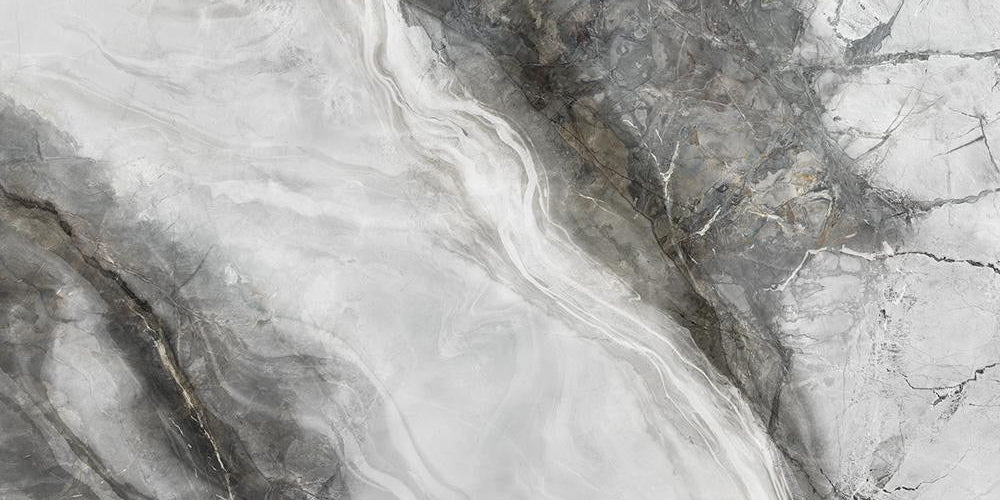 Gresie portelanata Invisible Grey Super Polished 60x120 cm, rectificata
