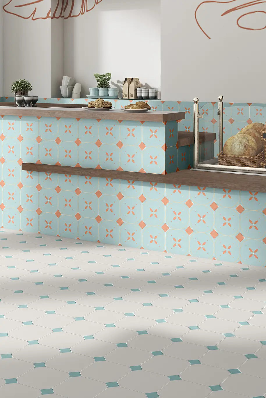 Gresie decorativa Octogon Tender Cream 20x20 cm