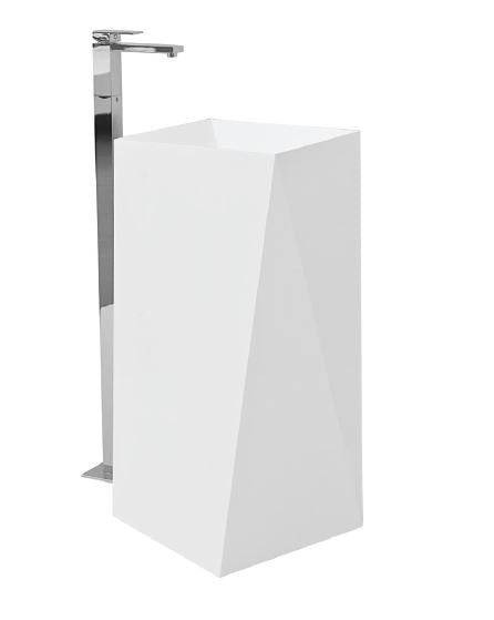 Lavoar livingtec SHARP 50x50 cm H85 cm Art Ceram Italia