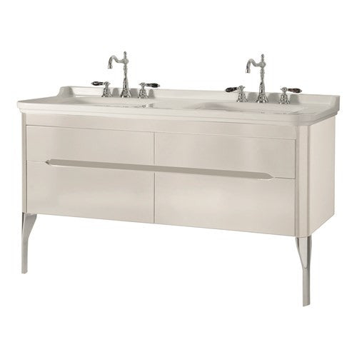 Mobilier baie stil retro Waldorf Kerasan 150x55 cm - suspendat sau cu picioare