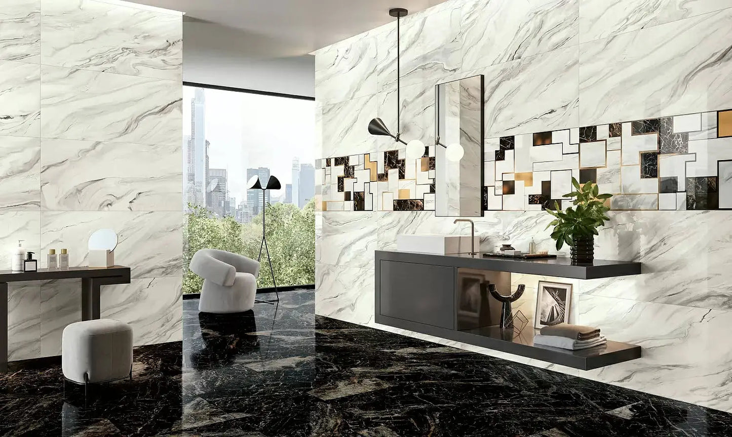 Gresie portelanata Serenade Fluid Lucioasa 60x120 cm