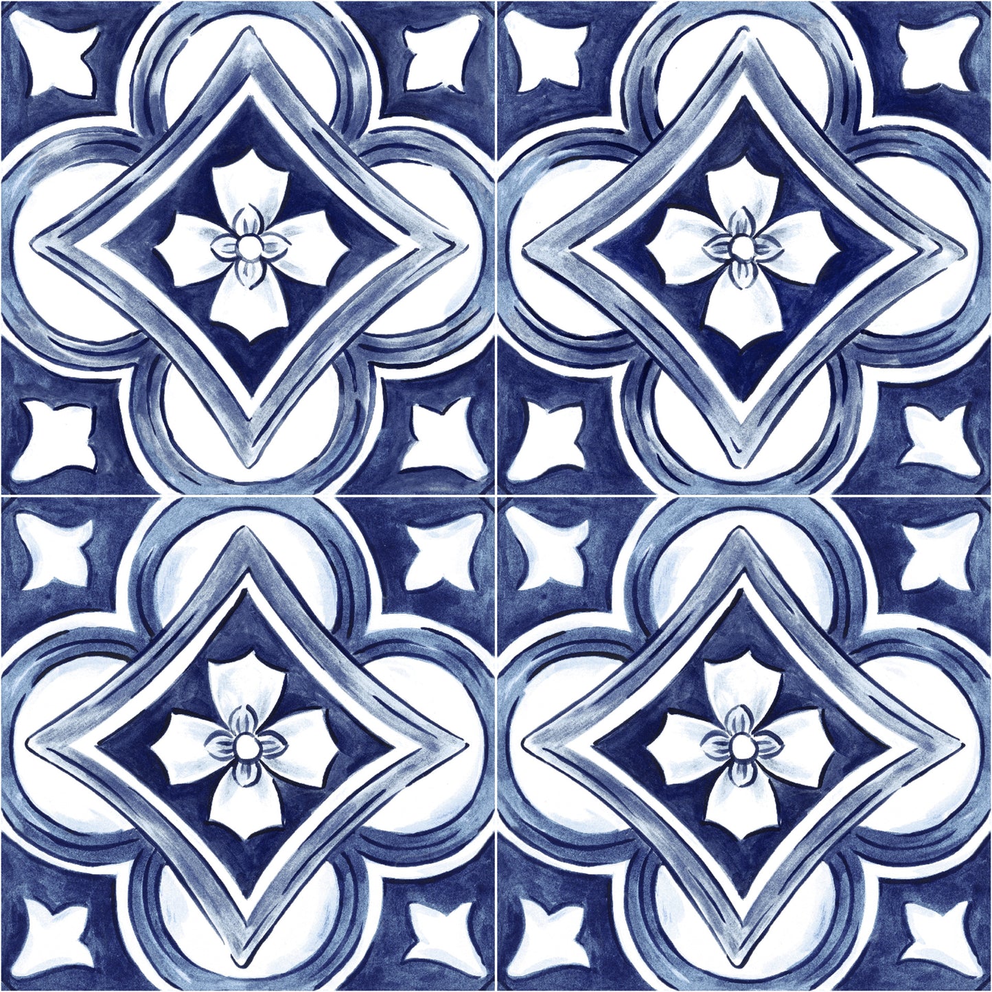 Gresie / Faianta Decoro Maiolica Tappeto 1 Glossy 20x20 cm