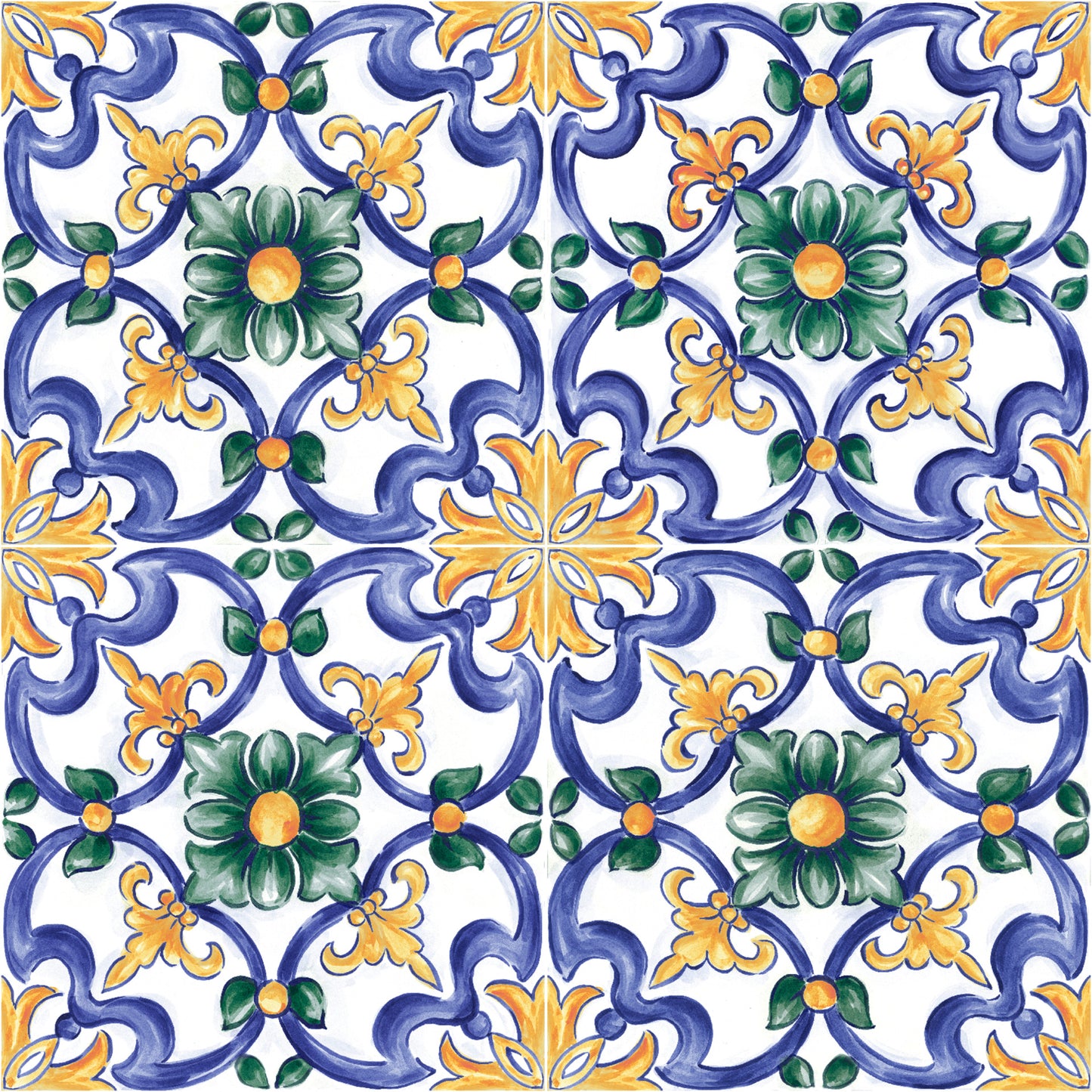 Gresie / Faianta Decoro Maiolica Tappeto 3 Glossy 20x20 cm