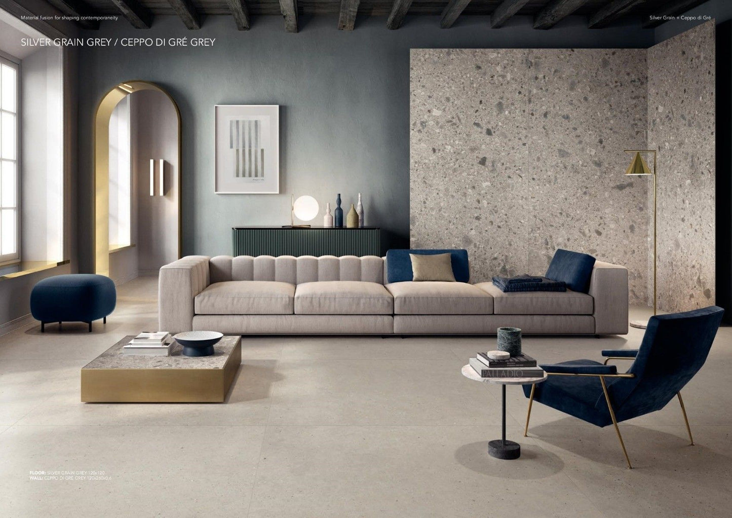 Gresie portelanata Ceppo di Gre Grey Mat 60x120 cm