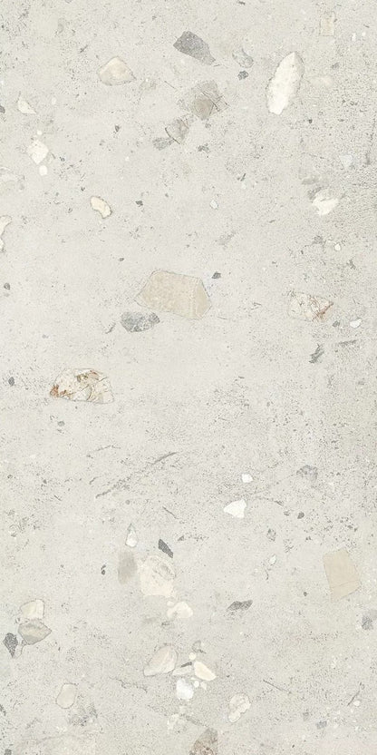 Gresie portelanata I Cementi White Ciottolo Mat 60x120 cm