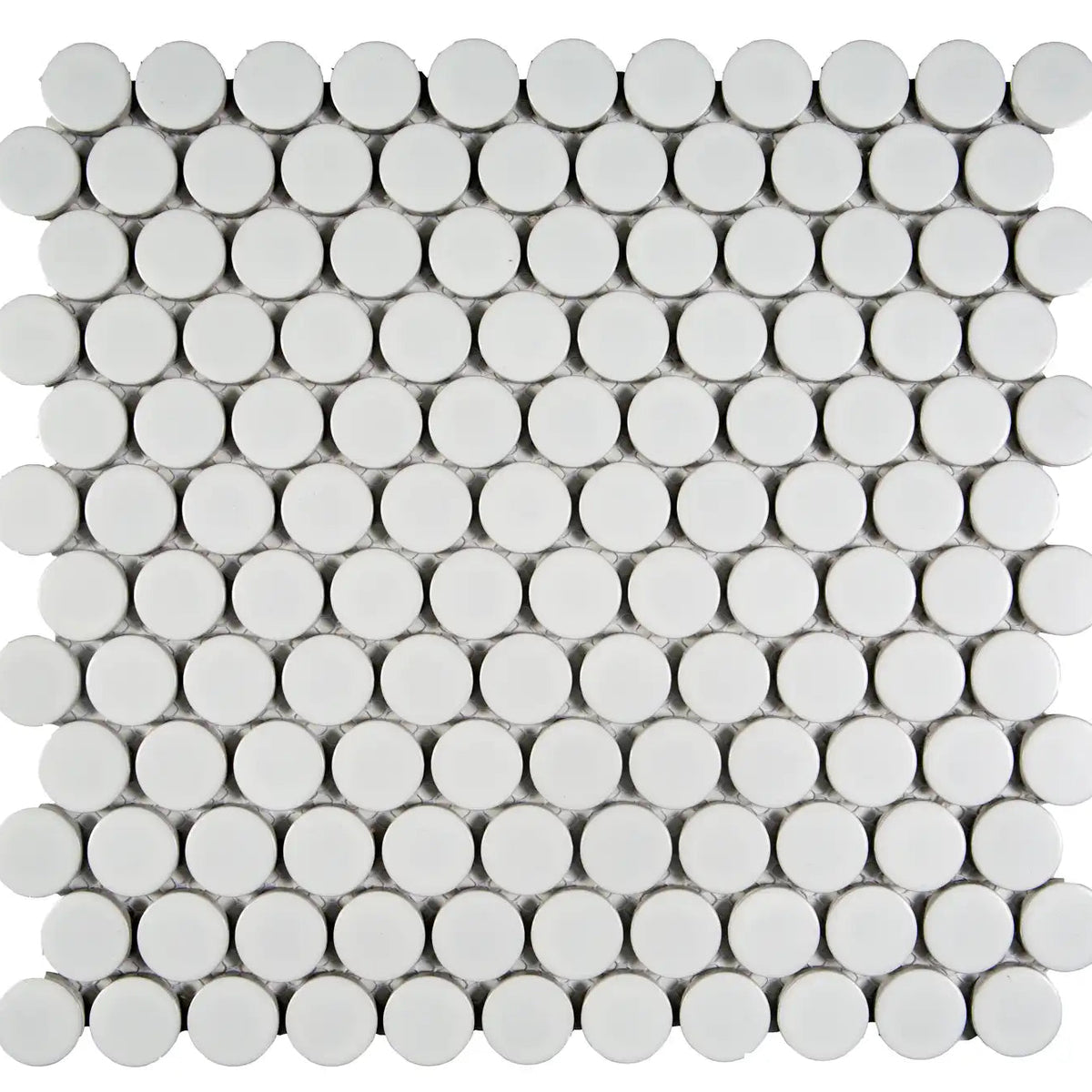 Mozaic ceramic Ston Penny 28 White Matt 31.2x33 cm