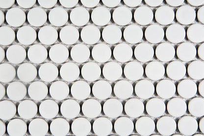 Mozaic ceramic Ston Penny 28 White Matt 31.2x33 cm