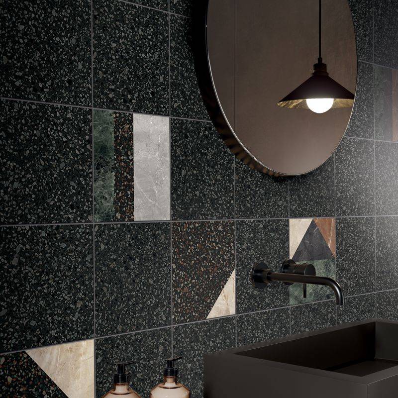 Gresie/Faianta ABK Play Marble Black 20x20 cm, productie Italia