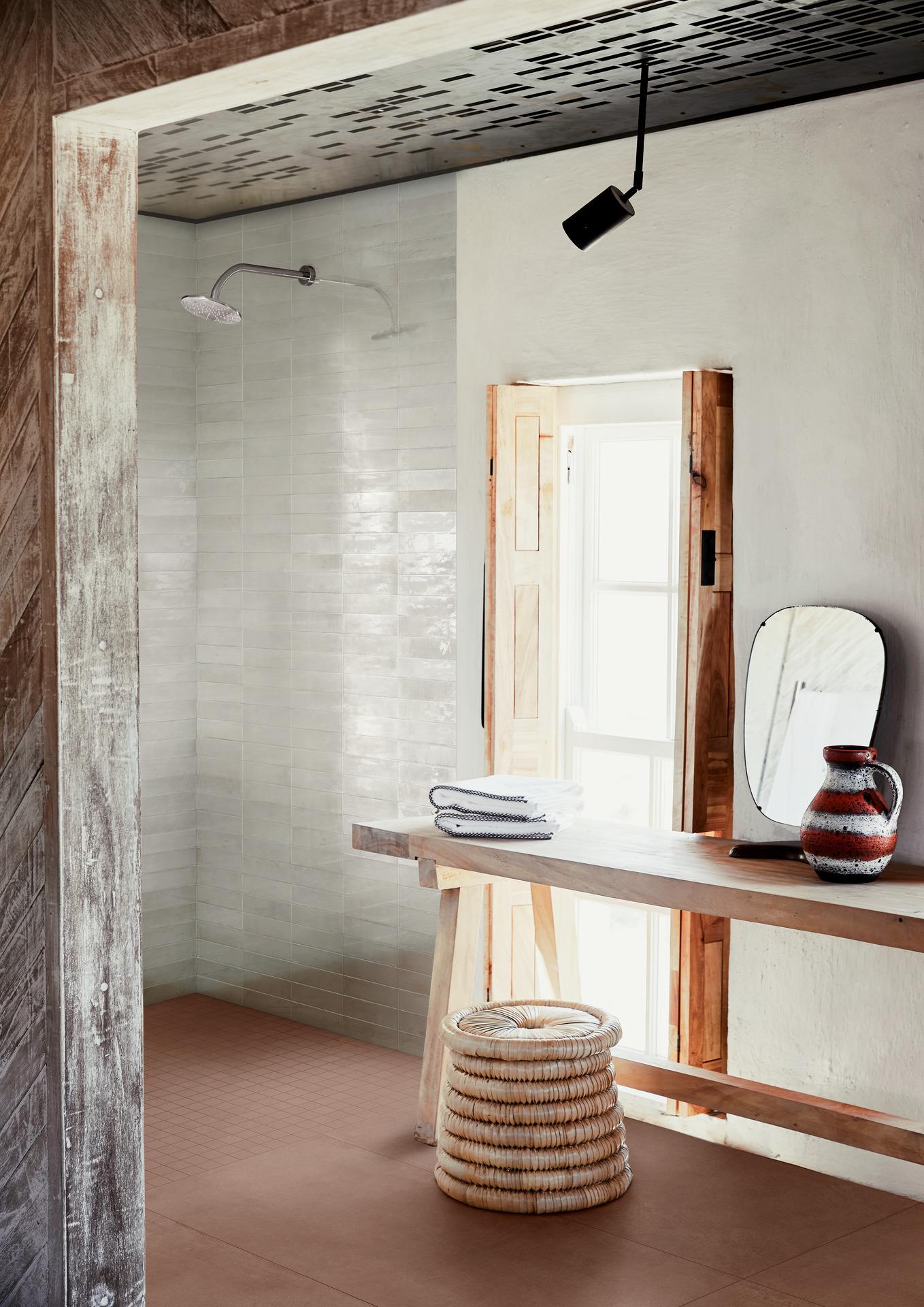 Faianta Marazzi Lume Off White 6x24 cm, ceramica portelanata