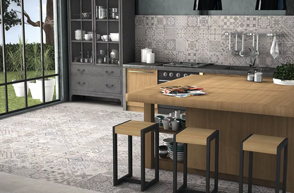 Gresie / Faianta Portelanata Skyros Deco Gris 44x44 cm