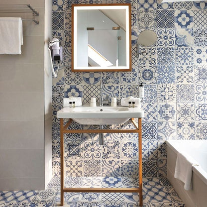 Gresie / Faianta Portelanata Skyros Deco Blanco 44x44 cm