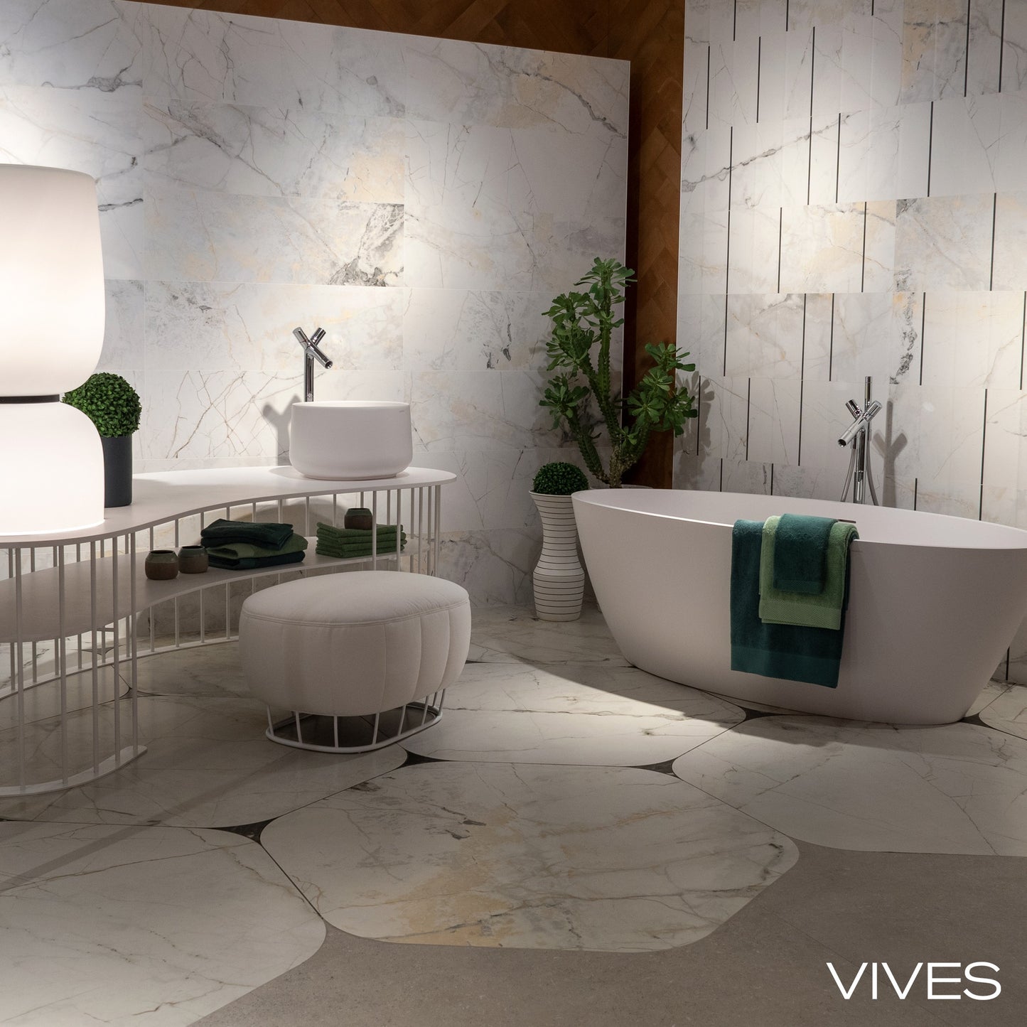 Gresie MARBLELOUS Pietra Erdek 118,9x108,5cm + Star Wailea 11,1x12,7cm