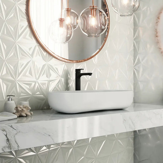 Faianta Yara White 28.5x33 cm Hexagon