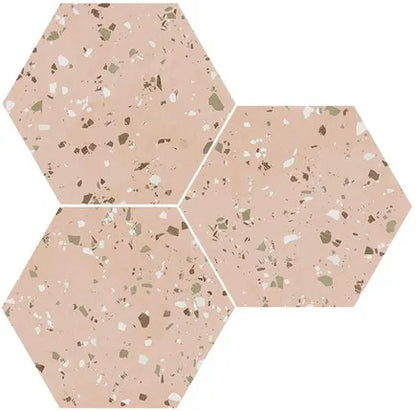 Gresie / Faianta South Pink Natural Hex 25X29 cm, ceramica portelanata