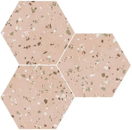 Gresie / Faianta South Pink Natural Hex 25X29 cm, ceramica portelanata