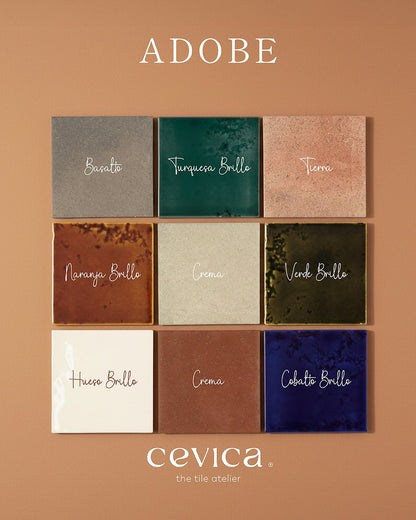 Faianta Adobe Turquesa Brillo 10,2×10,2 cm