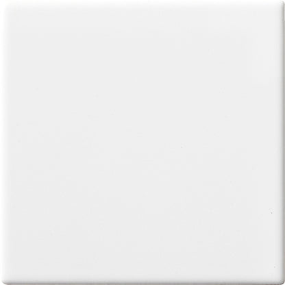 Gresie/Faianta portelanata Bianco 10x10 cm, finisaj mat, productie Italia