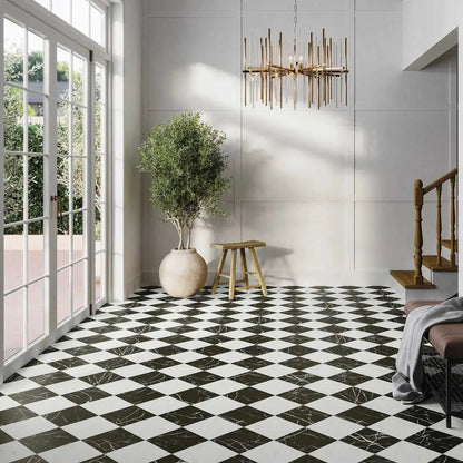 Gresie portelanata Chess Marquina 44x44 cm