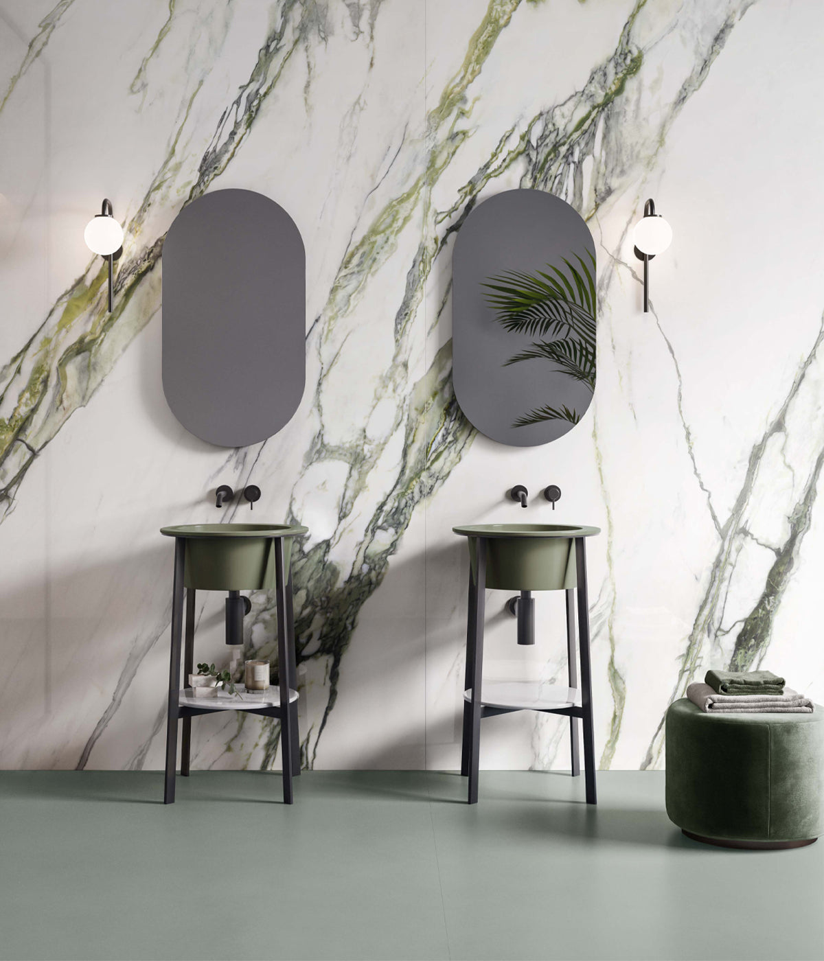 Gresie portelanata Calacatta Green Polished 60x120 cm