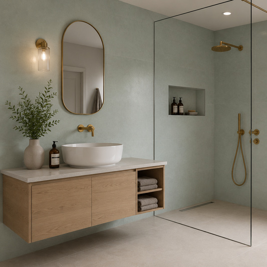 Faianta Alure Sage 30x75 cm, verde salvie, mat, Spania