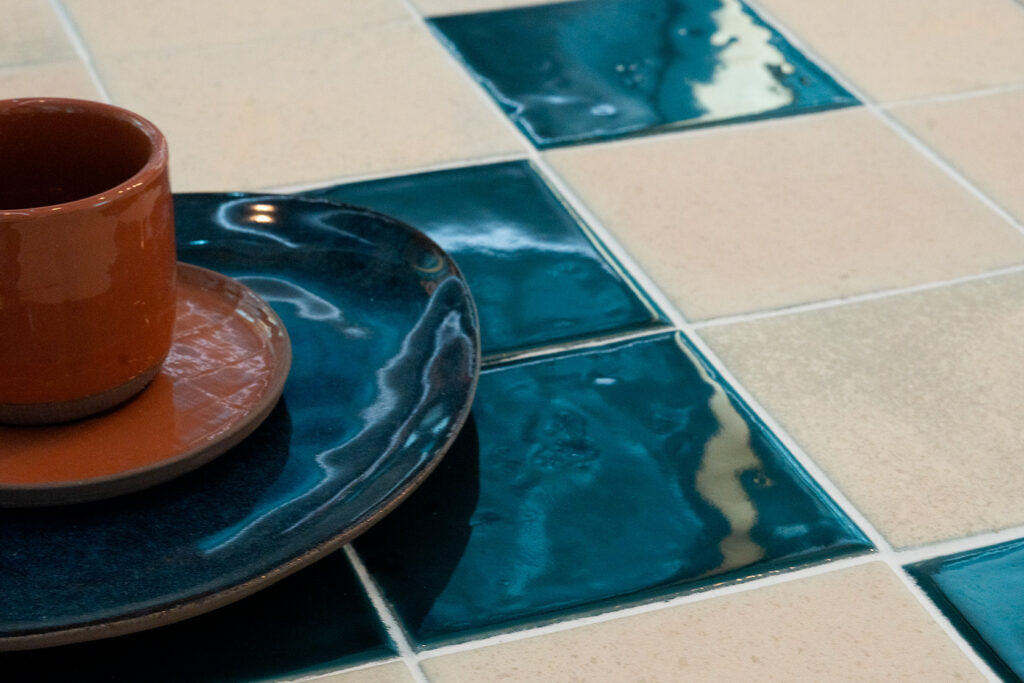 Faianta / Gresie Adobe Crema Mate 10,2×10,2 cm